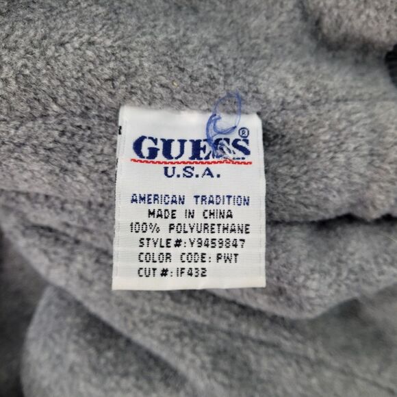 Guess outerwear vest, zip up, collared fleece lined 100% polyeurothane, size S - Picture 4 of 7